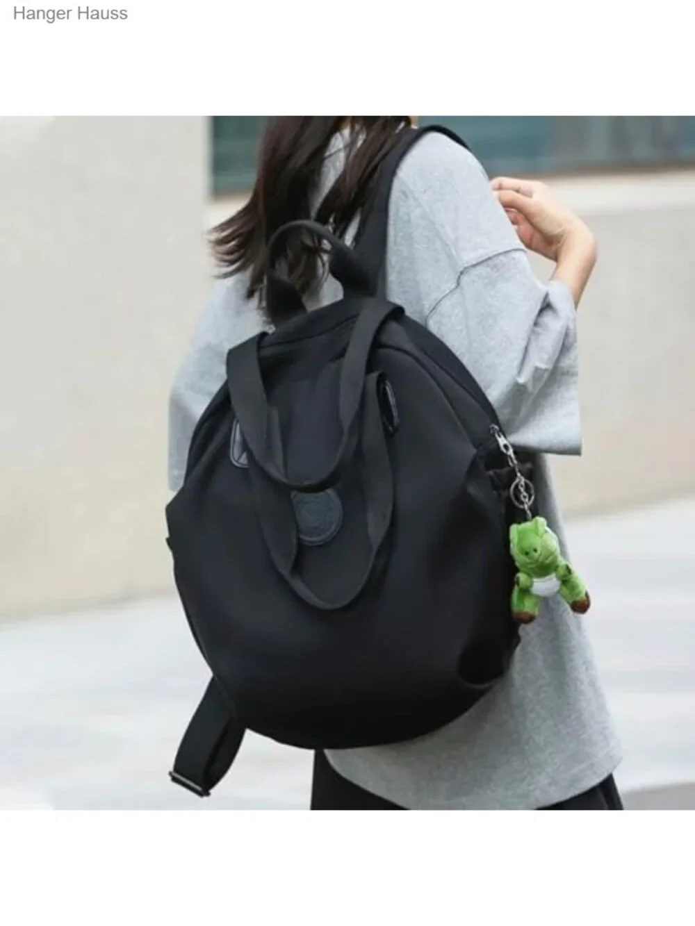 Waterproof Nylon Backpack Purse for Women, Anti-theft, Large Capacity, Shoulder